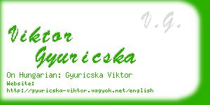 viktor gyuricska business card